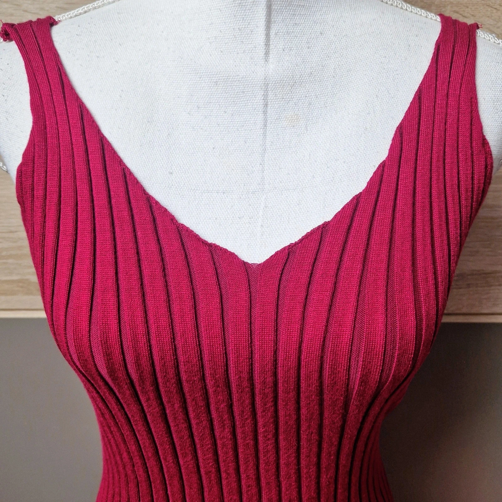 Geribbelde Golden Days-jurk Maat S/M – photo 2